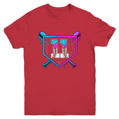 Baseball 11th Birthday Ice Cream Drip 11 Year Old Birthday Boy Youth Shirt | siriusteestore