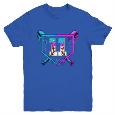 Baseball 11th Birthday Ice Cream Drip 11 Year Old Birthday Boy Youth Shirt | siriusteestore