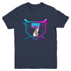 Baseball 7th Birthday Ice Cream Drip 7 Year Old Birthday Boy Youth Shirt | siriusteestore