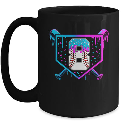 Baseball 8th Birthday Ice Cream Drip 8 Year Old Birthday Boy Mug | siriusteestore