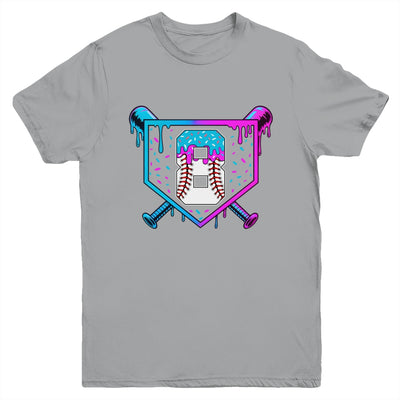 Baseball 8th Birthday Ice Cream Drip 8 Year Old Birthday Boy Youth Shirt | siriusteestore