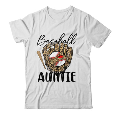 Baseball Auntie Leopard Game Day Women Lover Mothers Day Shirt & Tank Top | siriusteestore