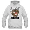 Baseball Auntie Leopard Game Day Women Lover Mothers Day Shirt & Tank Top | siriusteestore