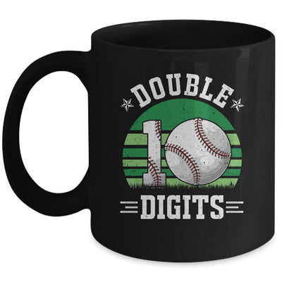 Baseball Birthday 10 Year Old Double Digits 10th Birthday Mug | siriusteestore