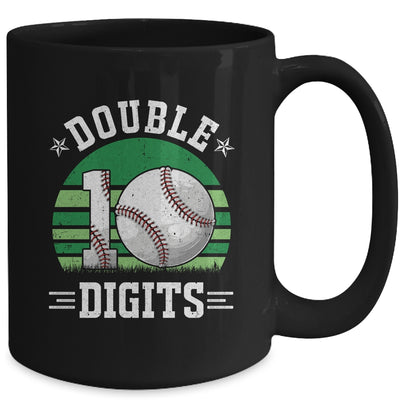 Baseball Birthday 10 Year Old Double Digits 10th Birthday Mug | siriusteestore