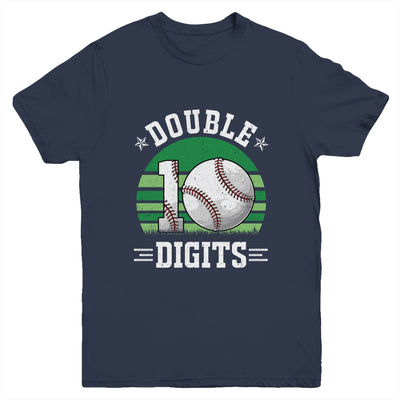 Baseball Birthday 10 Year Old Double Digits 10th Birthday Youth Shirt | siriusteestore