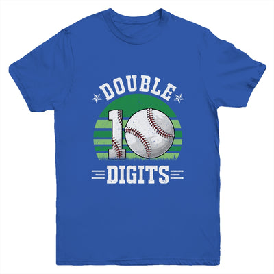 Baseball Birthday 10 Year Old Double Digits 10th Birthday Youth Shirt | siriusteestore