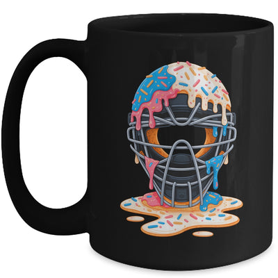 Baseball Catcher Mask Ice Cream Dripping Baseball Fan Boys Mug | siriusteestore