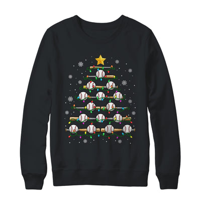 Baseball Christmas Tree Light Xmas Baseball Men Boys Kids Shirt & Sweatshirt | siriusteestore