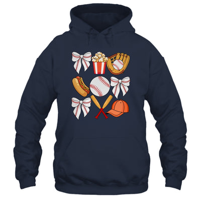 Baseball Coquette Bow Women Girls Baseball Cheer Mom Mama Shirt & Tank Top | siriusteestore