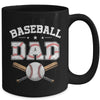 Baseball Dad For Fathers Day Baseball Lovers Mug | siriusteestore