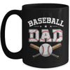 Baseball Dad For Fathers Day Baseball Lovers Mug | siriusteestore