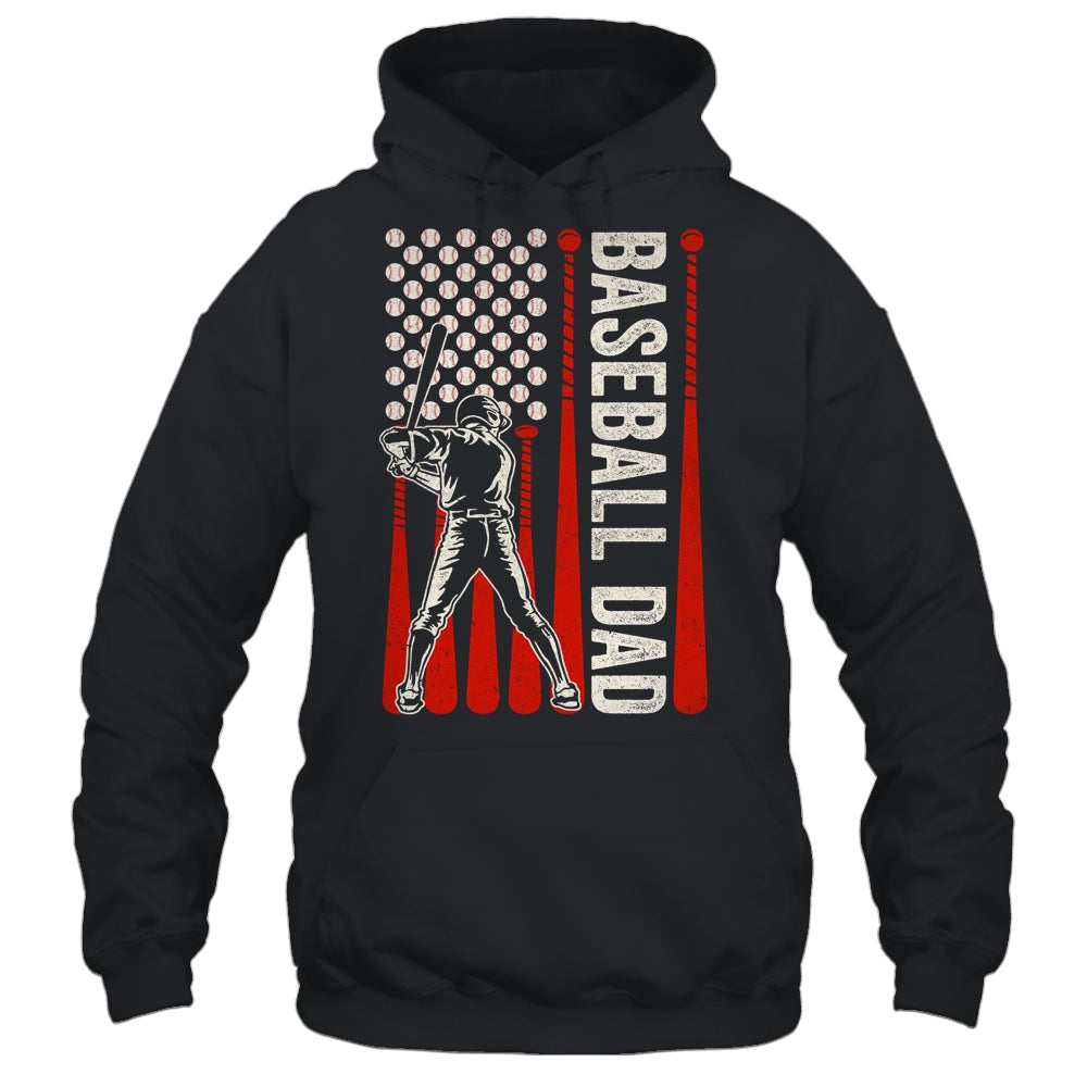 Baseball Design For Men Dad Flag Baseball Fathers Day Shirt & Hoodie | siriusteestore