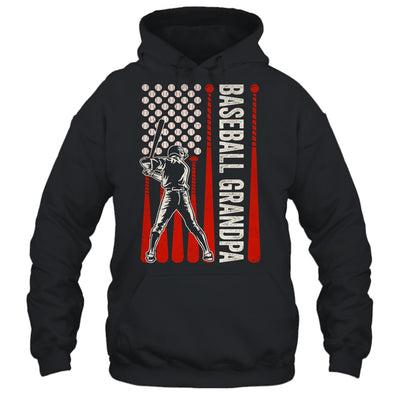 Baseball Design For Men Grandpa Flag Baseball Fathers Day Shirt & Hoodie | siriusteestore