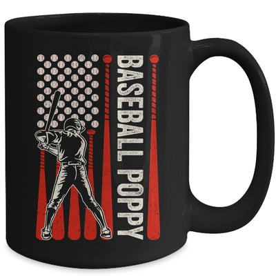 Baseball Design For Men Poppy Flag Baseball Fathers Day Mug | siriusteestore