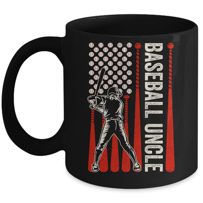 Baseball Design For Men Uncle Flag Baseball Fathers Day Mug | siriusteestore