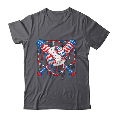 Baseball Drip American Flag Boys Girl Kids 4th Of July Shirt & Hoodie | siriusteestore