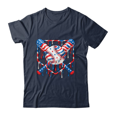 Baseball Drip American Flag Boys Girl Kids 4th Of July Shirt & Hoodie | siriusteestore