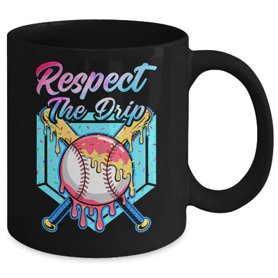 Baseball Drip Boys Home Plate Youth Sports Respect The Drip Mug | siriusteestore