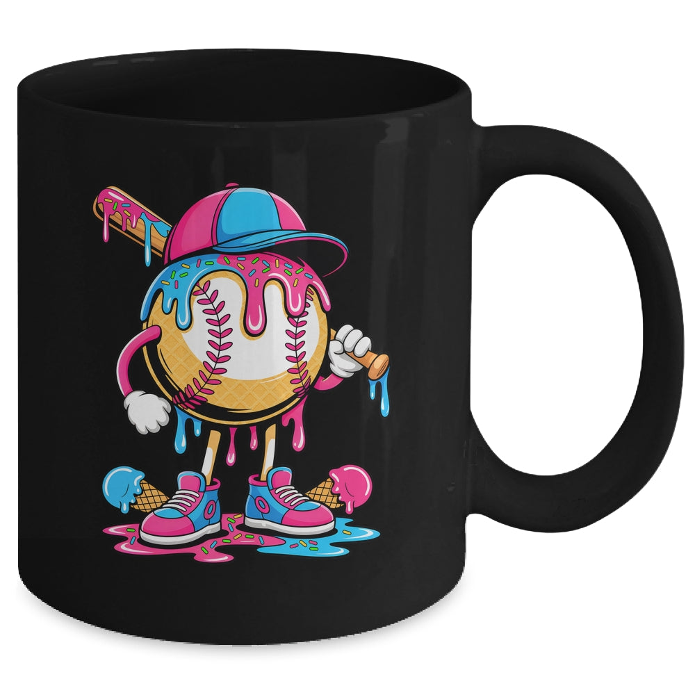 Baseball Drip Boys Ice Cream Drip Baseball Funny Sport Lover Mug | siriusteestore