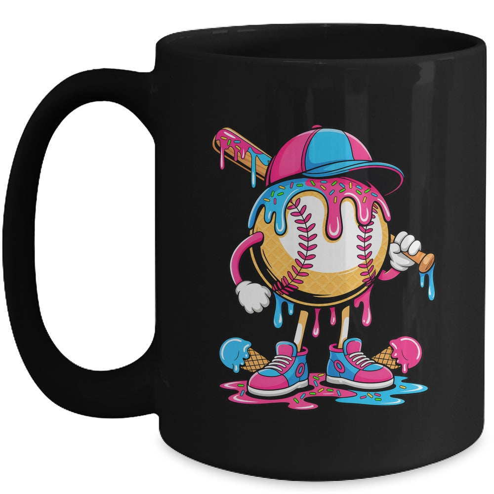 Baseball Drip Boys Ice Cream Drip Baseball Funny Sport Lover Mug | siriusteestore