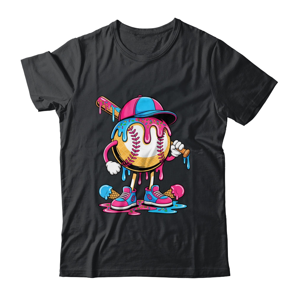 Baseball Drip Boys Ice Cream Drip Baseball Funny Sport Lover Shirt & Hoodie | siriusteestore