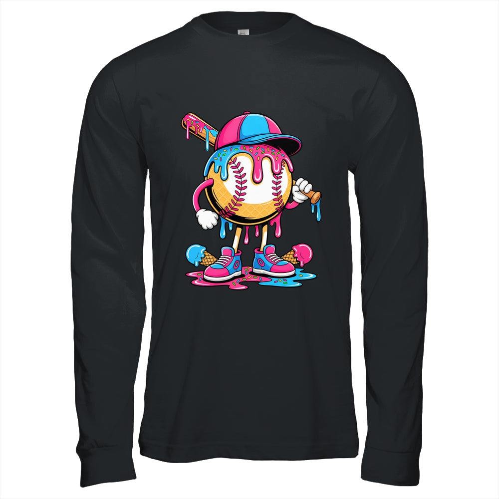 Baseball Drip Boys Ice Cream Drip Baseball Funny Sport Lover Shirt & Hoodie | siriusteestore