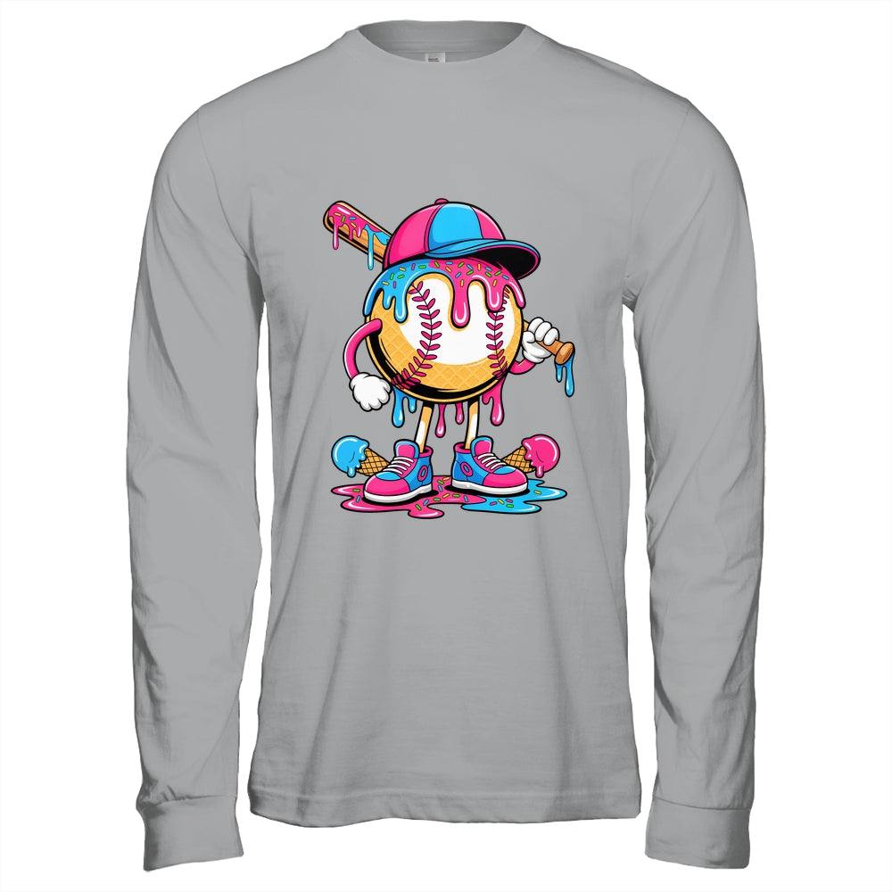 Baseball Drip Boys Ice Cream Drip Baseball Funny Sport Lover Shirt & Hoodie | siriusteestore