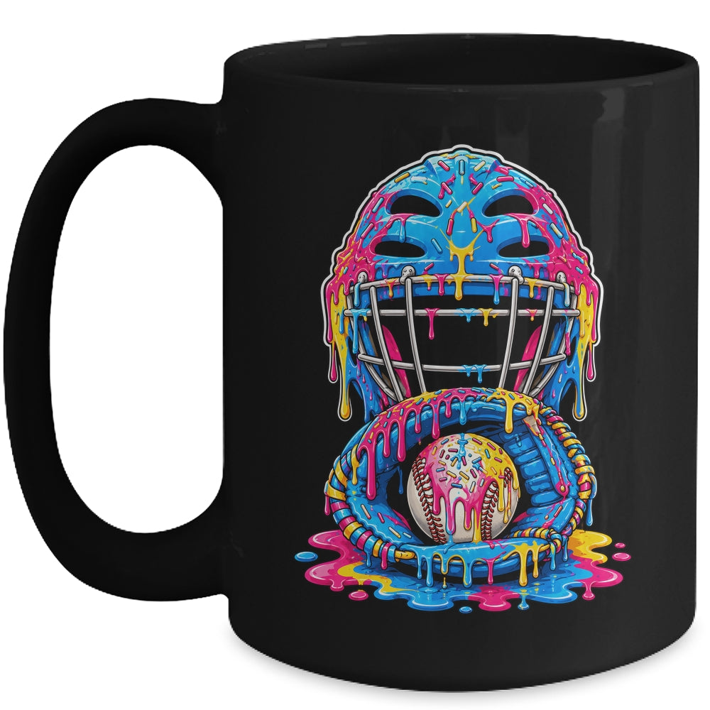 Baseball Drip Catcher Boys Ice Cream Kids Baseball Lovers Mug | siriusteestore