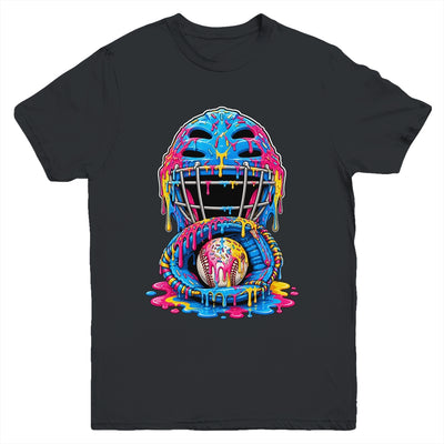 Baseball Drip Catcher Boys Ice Cream Kids Baseball Lovers Youth Shirt | siriusteestore