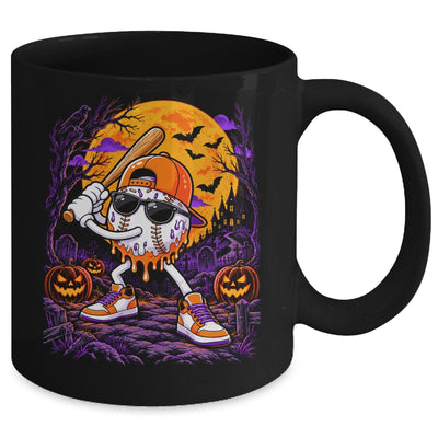 Baseball Drip For Boys Ice Cream Drip Baseball Halloween Mug | siriusteestore