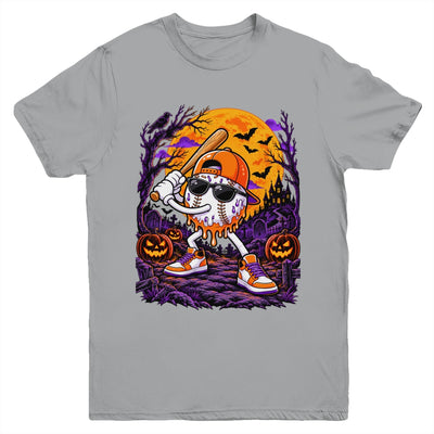 Baseball Drip For Boys Ice Cream Drip Baseball Halloween Youth Shirt | siriusteestore
