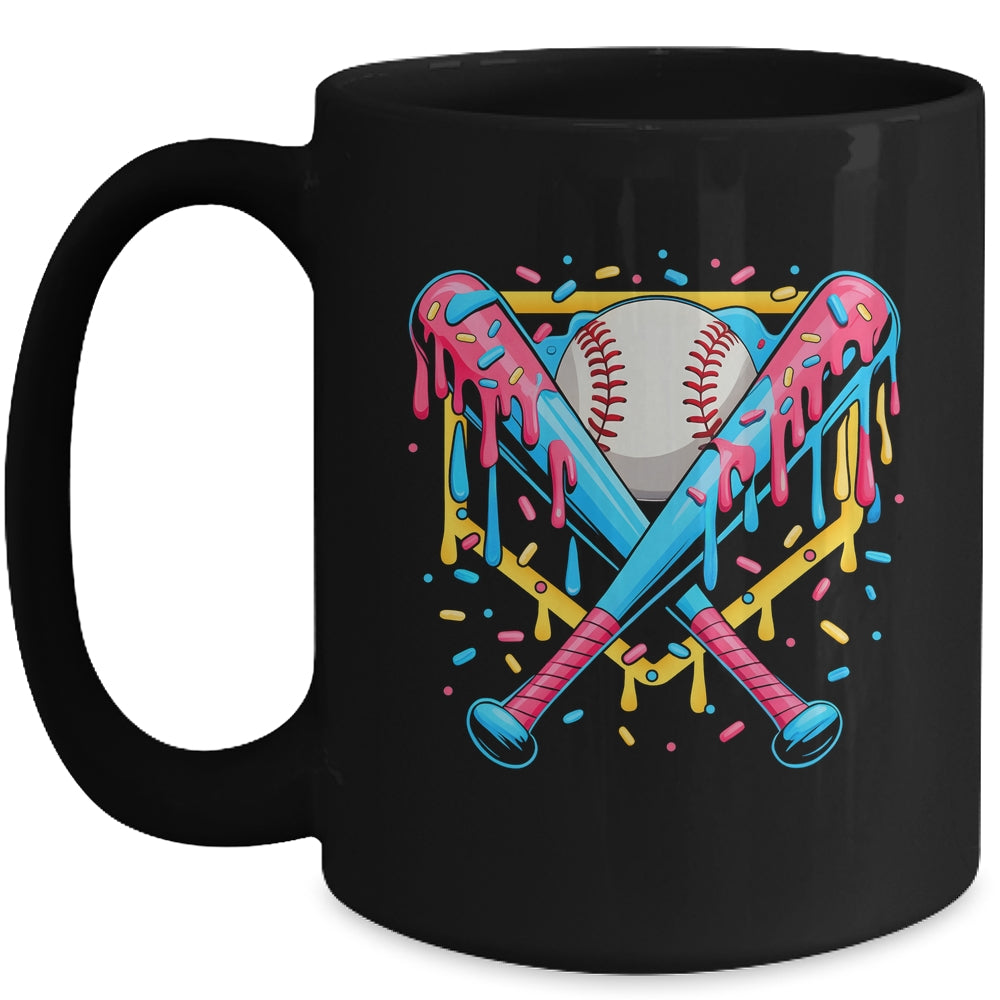 Baseball Drip For Boys Ice Cream Drip Baseball Sport Lover Mug | siriusteestore