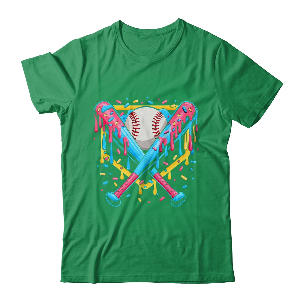 Baseball Drip For Boys Ice Cream Drip Baseball Sport Lover Shirt & Hoodie | siriusteestore