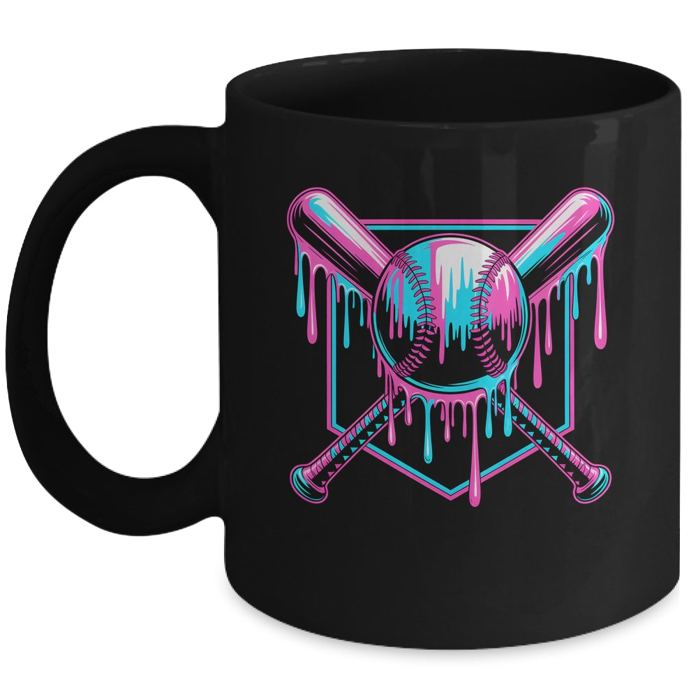 Baseball Drip For Boys Ice Cream Drip Youth Boys Baseball Mug | siriusteestore