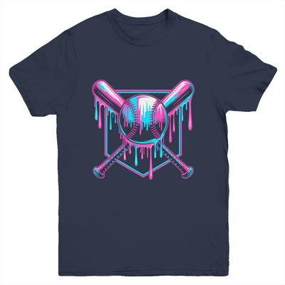Baseball Drip For Boys Ice Cream Drip Youth Boys Baseball Youth Shirt | siriusteestore