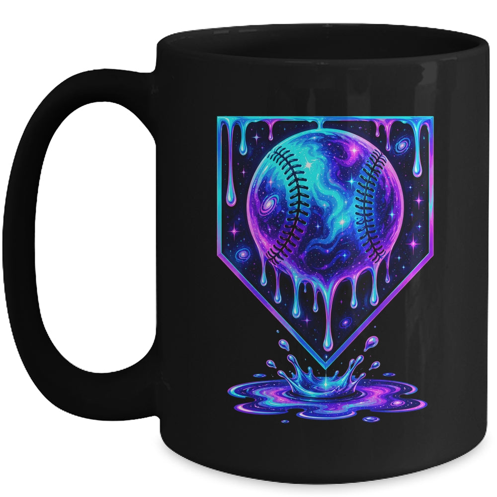 Baseball Drip Ice Cream Boys Cosmic Baseball Player Men Kids Mug | siriusteestore