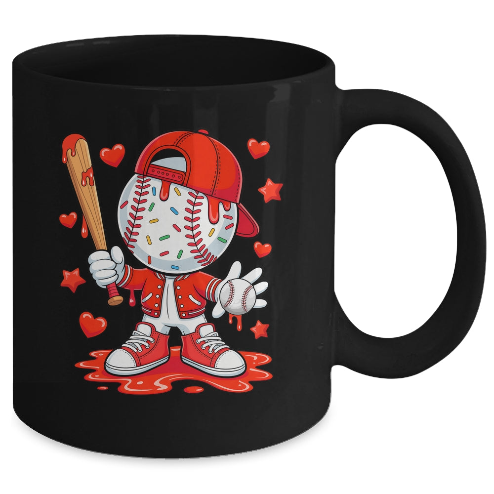 Baseball Drip Icecream Youth Boy Kids Valentine Mug | siriusteestore