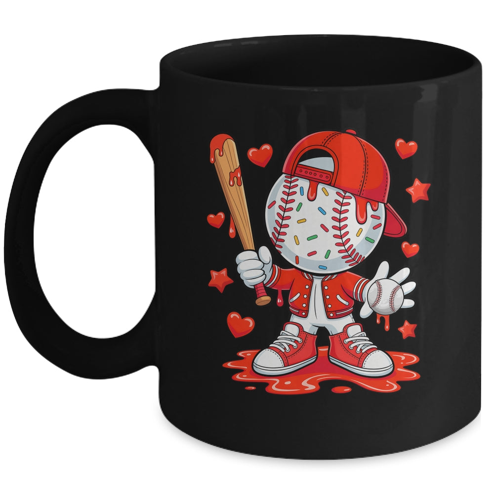 Baseball Drip Icecream Youth Boy Kids Valentine Mug | siriusteestore