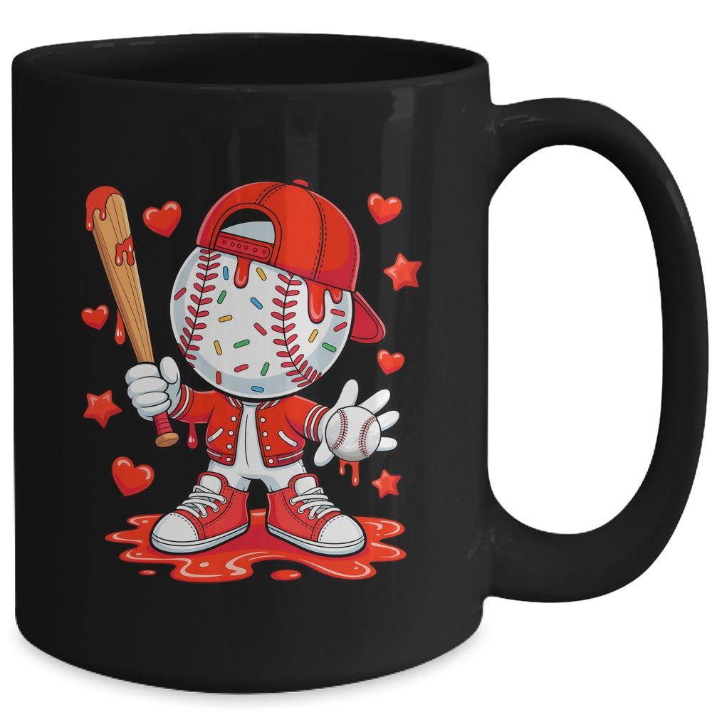 Baseball Drip Icecream Youth Boy Kids Valentine Mug | siriusteestore