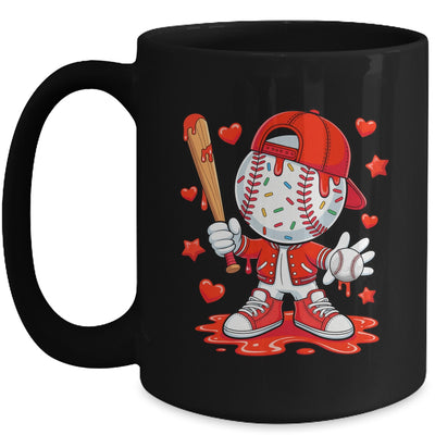 Baseball Drip Icecream Youth Boy Kids Valentine Mug | siriusteestore