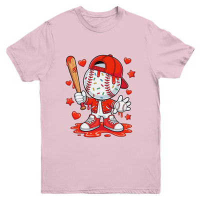 Baseball Drip Icecream Youth Boy Kids Valentine Youth Shirt | siriusteestore