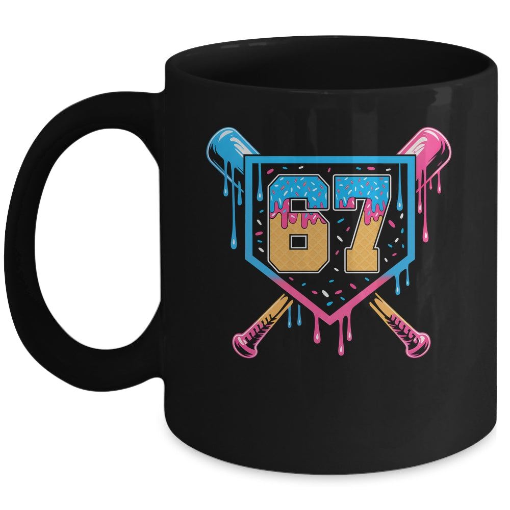 Baseball Drip Number 67 Player Or 67th Birthday Mug | siriusteestore