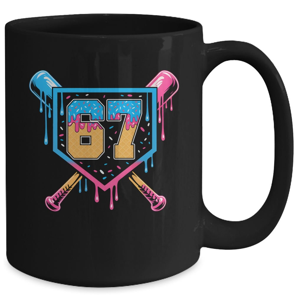Baseball Drip Number 67 Player Or 67th Birthday Mug | siriusteestore