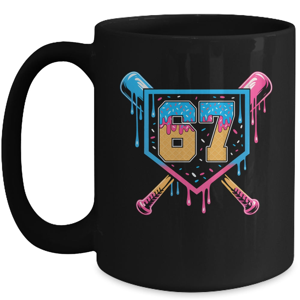 Baseball Drip Number 67 Player Or 67th Birthday Mug | siriusteestore