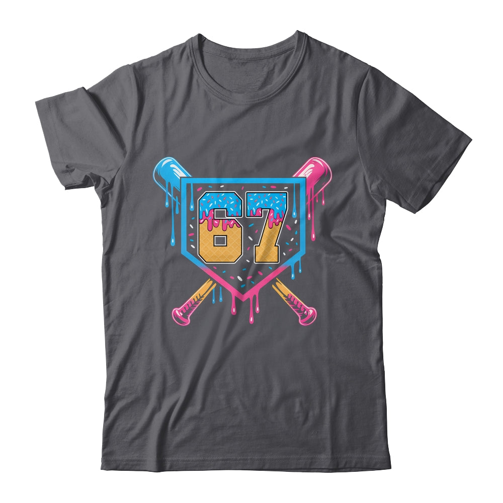 Baseball Drip Number 67 Player Or 67th Birthday Shirt & Tank Top | siriusteestore