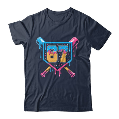 Baseball Drip Number 67 Player Or 67th Birthday Shirt & Tank Top | siriusteestore