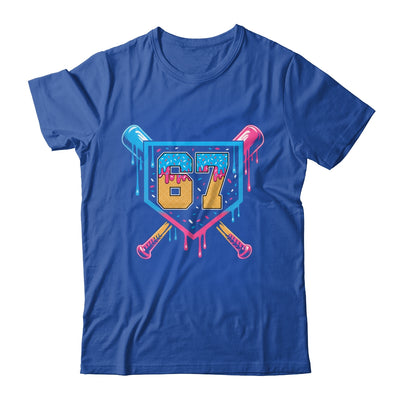 Baseball Drip Number 67 Player Or 67th Birthday Shirt & Tank Top | siriusteestore