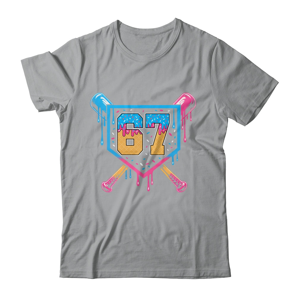 Baseball Drip Number 67 Player Or 67th Birthday Shirt & Tank Top | siriusteestore