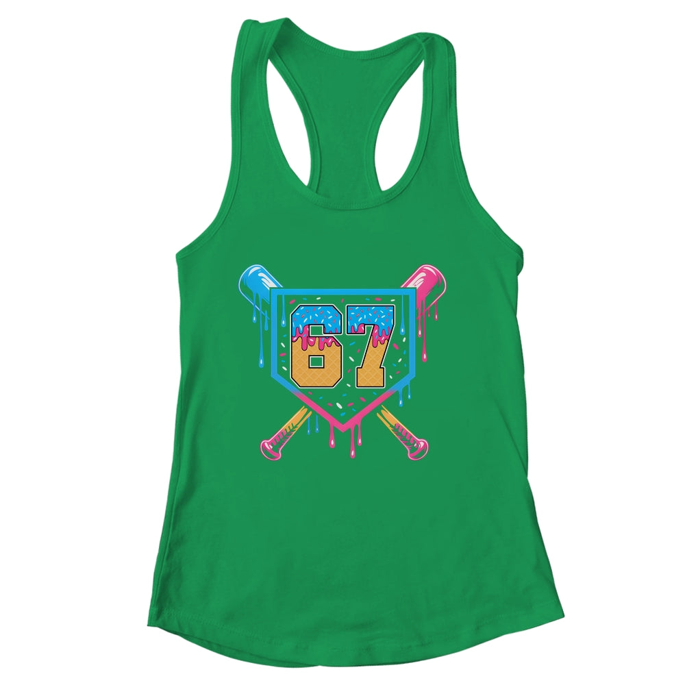 Baseball Drip Number 67 Player Or 67th Birthday Shirt & Tank Top | siriusteestore
